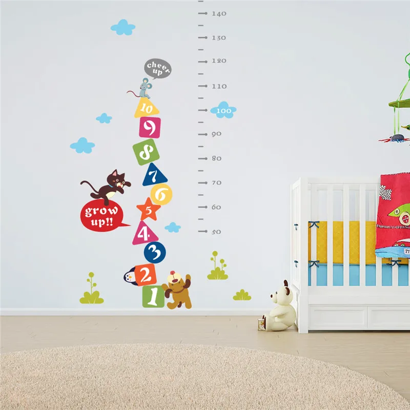 Наклейка на стену с изображением кота мыши собаки|sticker for kids room|wall stickers kidswall sticker |