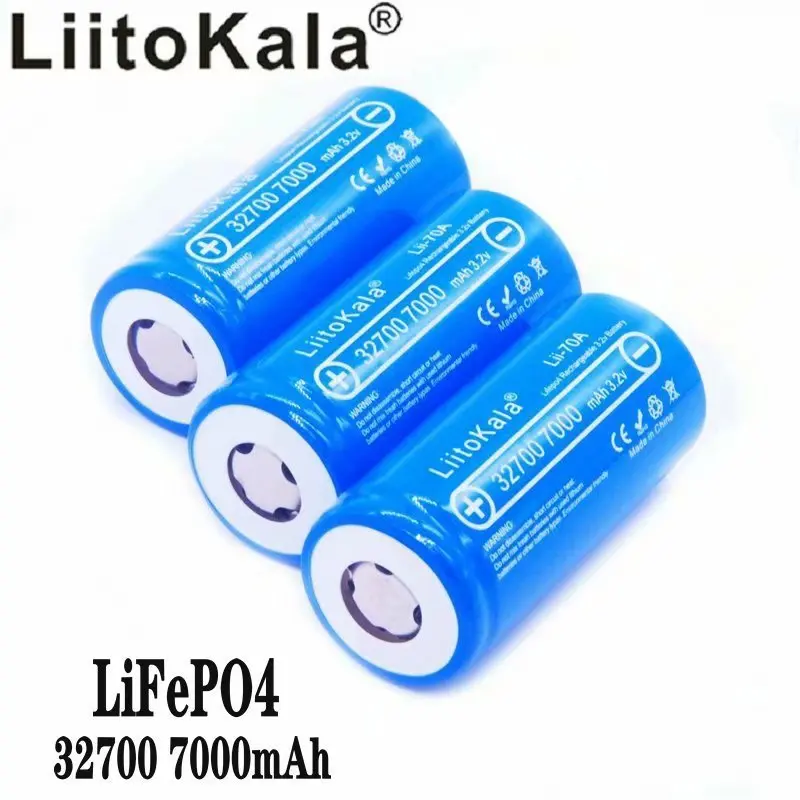 Аккумулятор lifepo4 32700 3 2 в 7000 мА · ч перезаряжаемая батарея LiFePO4 разряжаемая 5C для