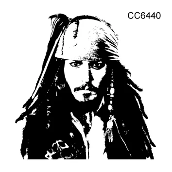 CC6440 Rocooart CC7 6X6cm Little Vintage Old School Style Black White Famouse Man in World Temporary Tattoo Sticker Body Art Fake Taty - Цвет: CC6440