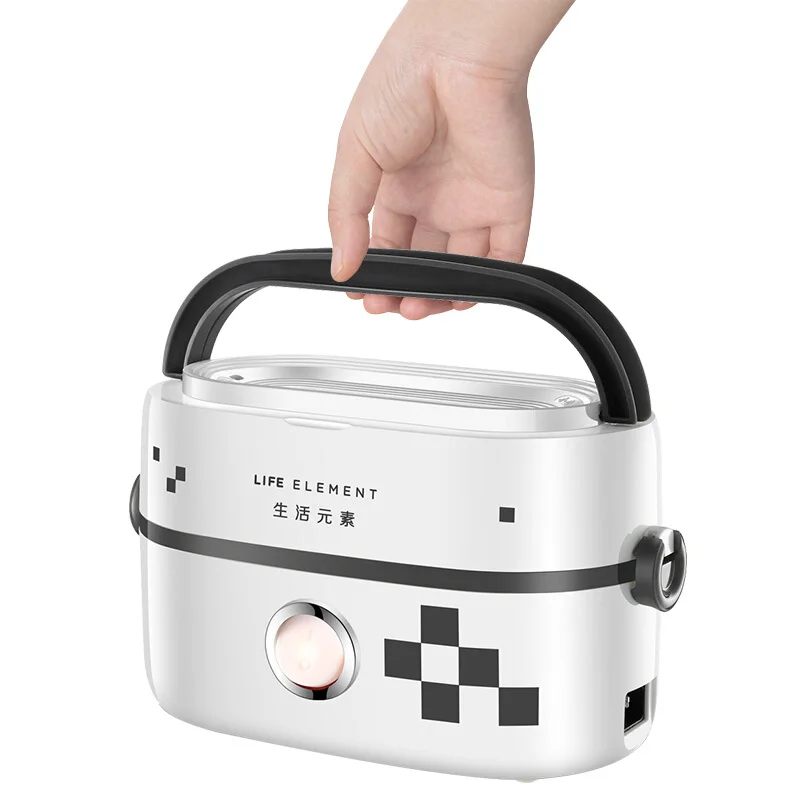 Керамическая коробка для еды контейнер 220 В двойной бытовой термос