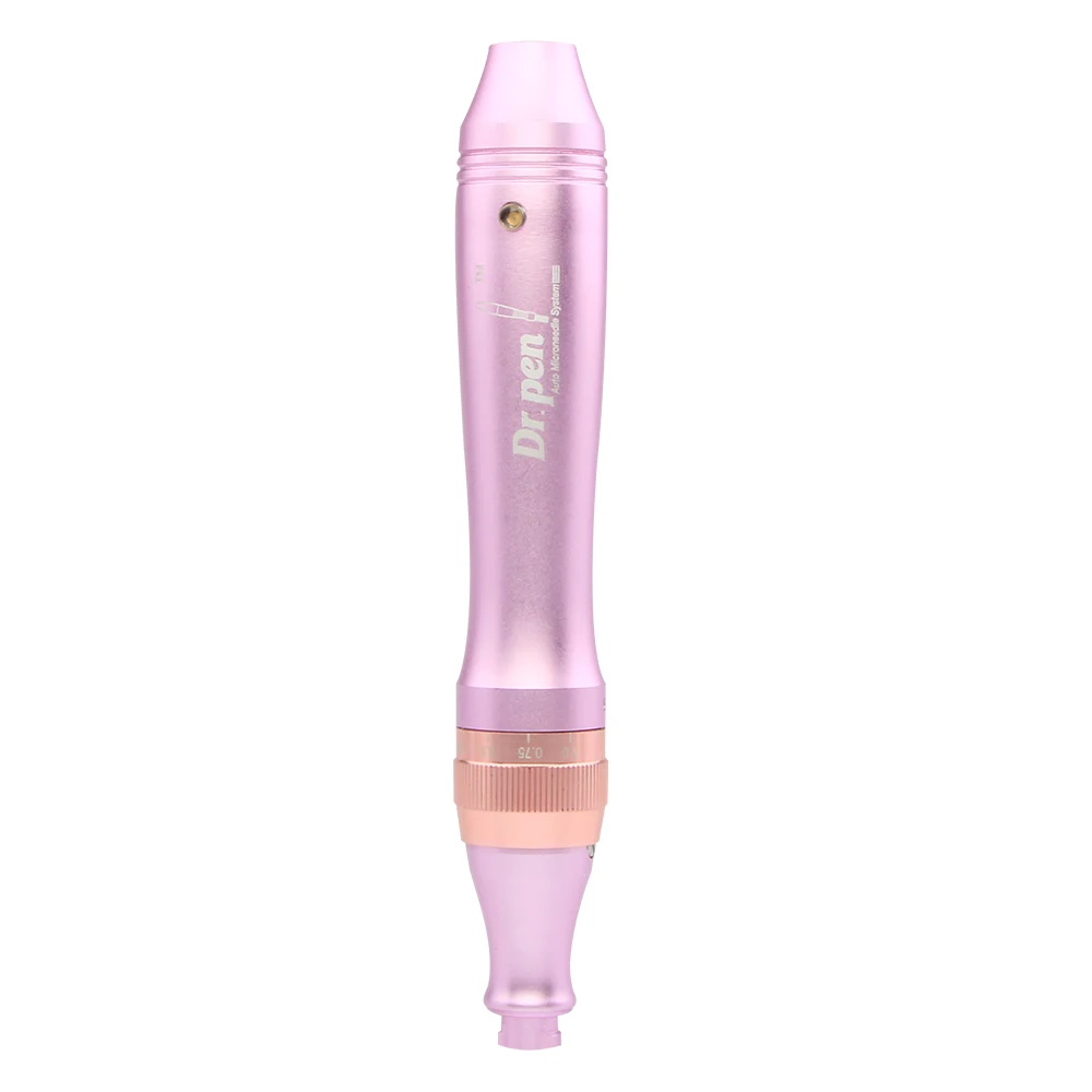 Ultima Dr. pen M7 фиолетовый 5 уровней Регулируемый микроиглы Электрический Дерма ручка с 2 шт. 12 pin