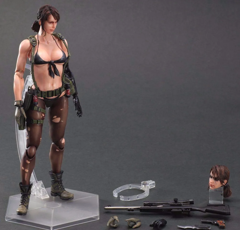 Play Arts Kai Metal gear Solid 5 The Phantom Pain Quiet Venom змея PA 25 см ПВХ фигурка куклы игрушки подарок для детей Brinquedos