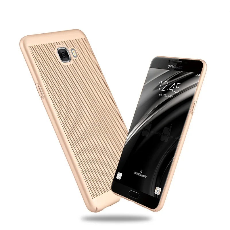 Чехол для Samsung Galaxy C5 Pro/C7 Pro/C9 Pro TPU Прозрачная мягкая задняя крышка теплоотвод