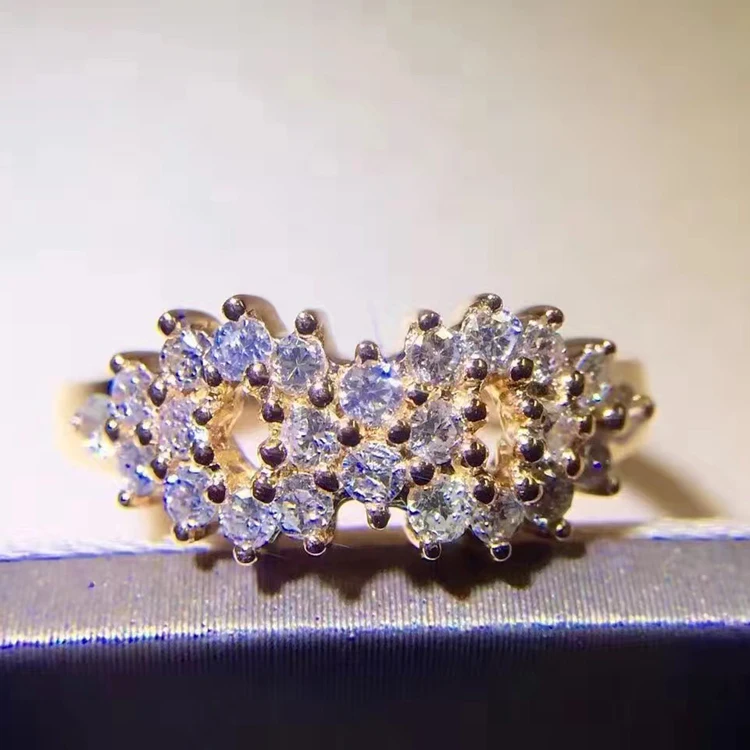 Обручальное кольцо с натуральным бриллиантом LASAMER 0.49CT 18 К розовое золото