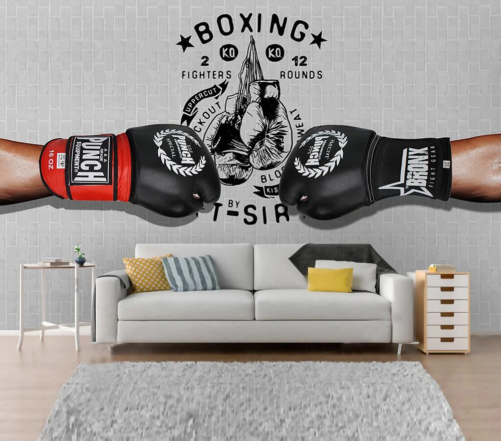 

Custom wallpaper Modern boxing gym background wall