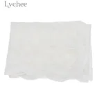 Белая кружевная прямоугольная скатерть Lychee Life в европейском стиле, скатерть с цветочной вышивкой, украшение для стола для домашней свадебной вечеринки