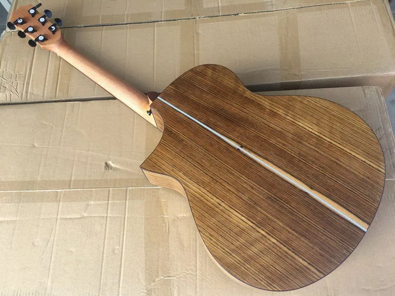 Хорошее качество Специальный стиль hickory деревянная электроакустическая гитара