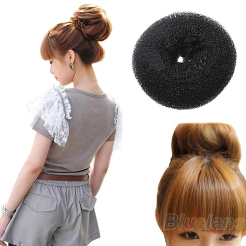 Волосы Donut кольцо Shaper ролика Styler чайник коричневый черный белый парикмахерскими