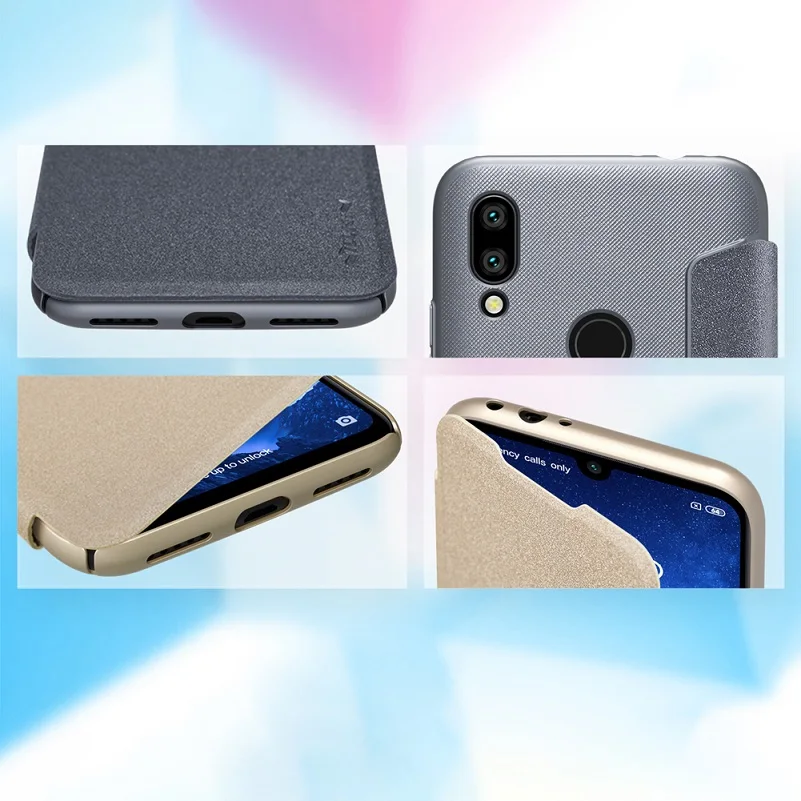 Для xiaomi redmi 7 чехол-накладка NILLKIN для xiaomi redmi 7 pro чехол-накладка 6,26 ''блестящий чехол-флип redmi 7 global redmi Y3 чехол