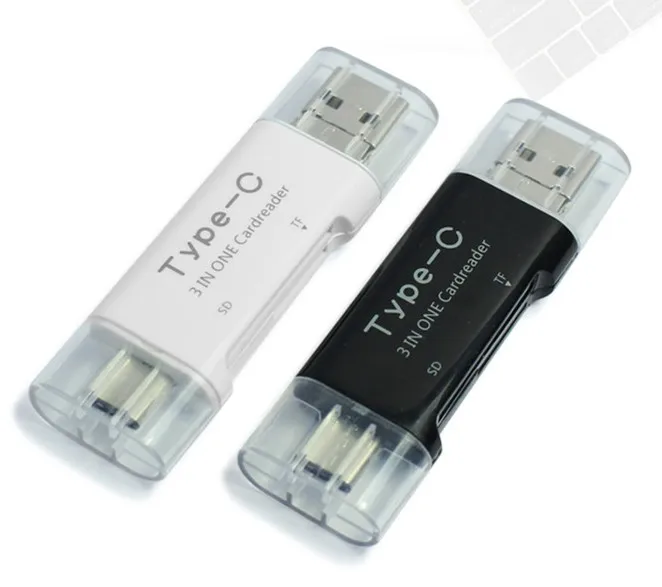 Горячая Распродажа! 3 в 1 type C USB MicroUSB кард ридер SD SDHC SDXC microSD microSDHC карта microSDXC