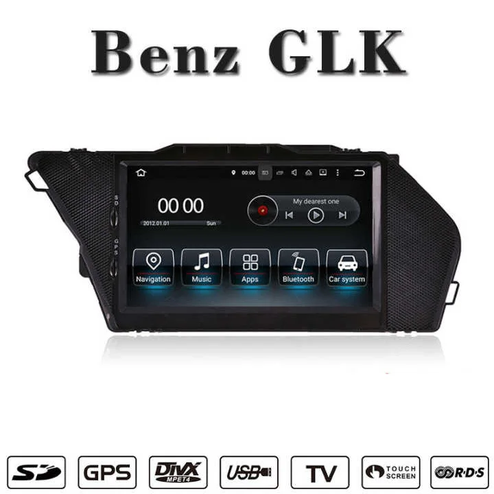 Автомобильный мультимедийный плеер 7 дюймов Android 8 1 GPS навигация для Mercedes Benz GLK X204