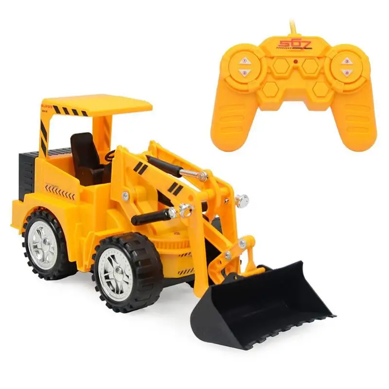 Цвет: желтый Детские игрушки для грузовых автомобилей RC набор 5 каналов симулятор экскаватор на дистанционном управлении модель игрушки с светильник Инженерная модель детских игрушек - Цвет: Цвет: желтый