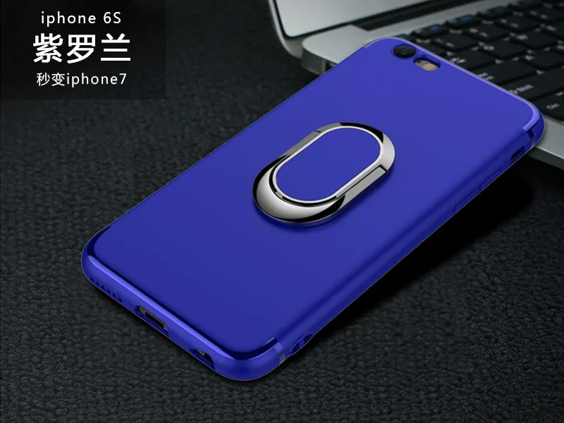 Роскошный чехол для iPhone 7, 7 Plus, 8 Plus, X, XS MAX, XR, модный силиконовый чехол с кольцом для телефона, чехол для iPhone 7, 6 s, 6, чехол-подставка