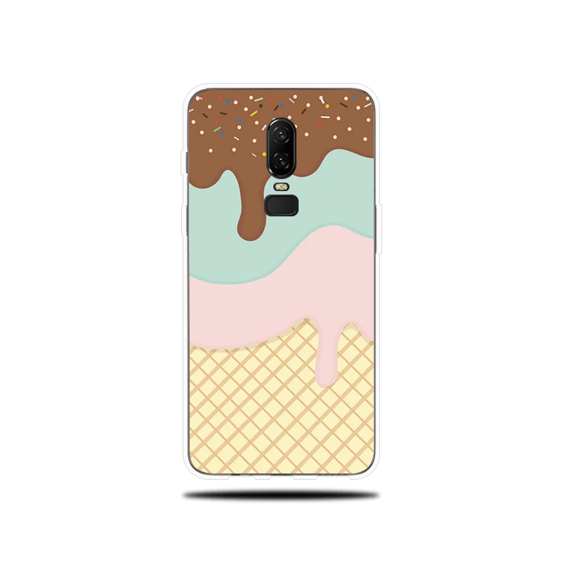 Fruit Chocolate Patterned Silicone Phone Case For OnePlus 5 5T 6 6T Soft Cover Fundas T |