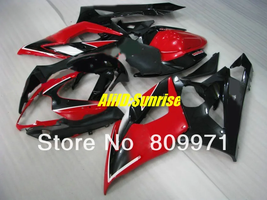 ABS красный черный обтекатель комплект для SUZUKI GSXR1000 2005 2006 GSX R1000 K5 05 06 литьевая форма