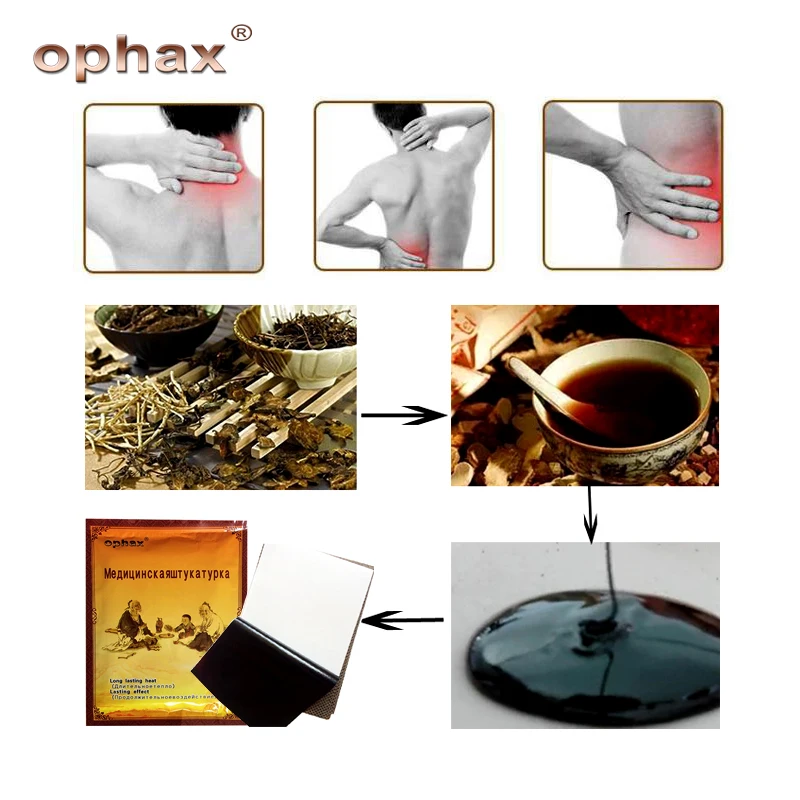 OPHAX 7 шт./пакет натуральный китайский травяной медицинский пластырь для лечения