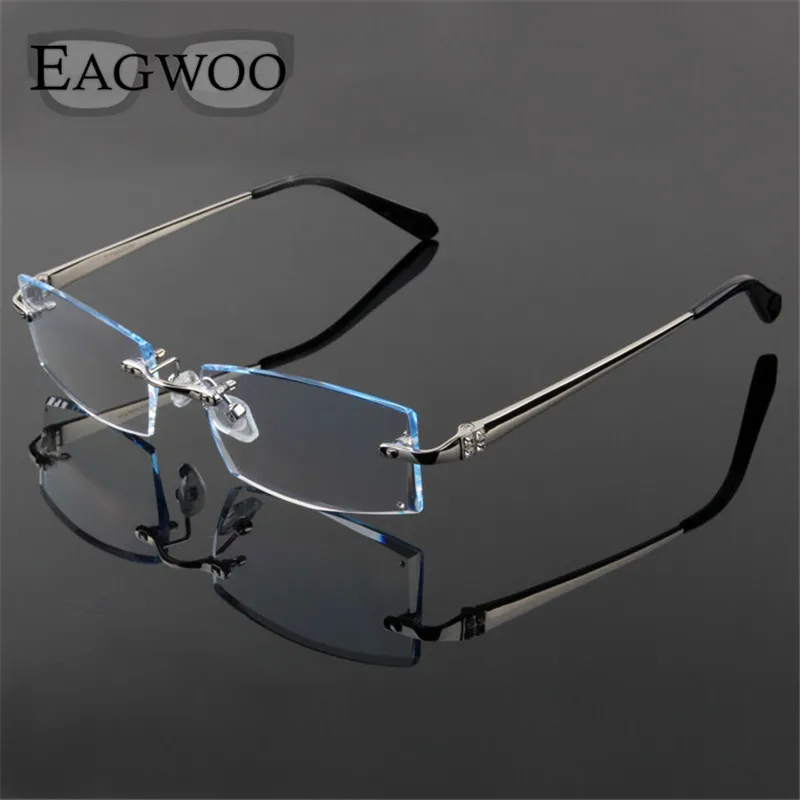 Очки мужские фотохромные без оправы из чистого титана 2009|glasses goggle|glasses suneyeglasses for big