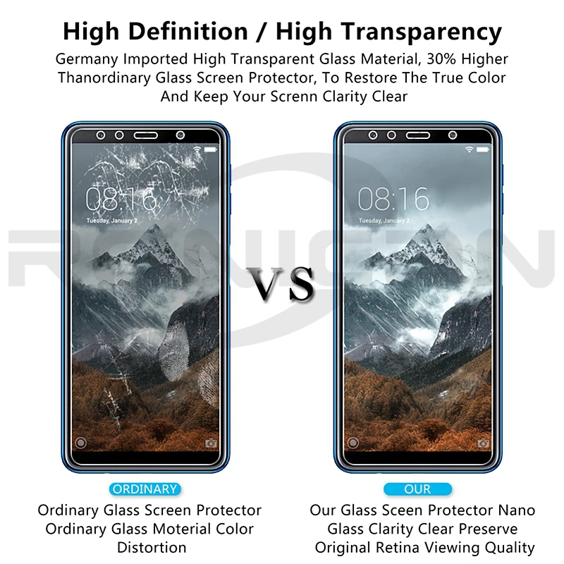2.5D 0 26 мм 9H Премиум Закаленное стекло для Samsung Galaxy A7 (2018) Защитная пленка экрана 2018 |