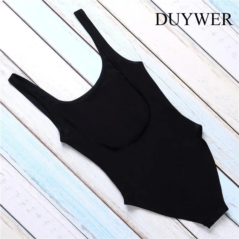 Для женщин Купальники для малышек Черный боди сексуальное бикини Одна деталь