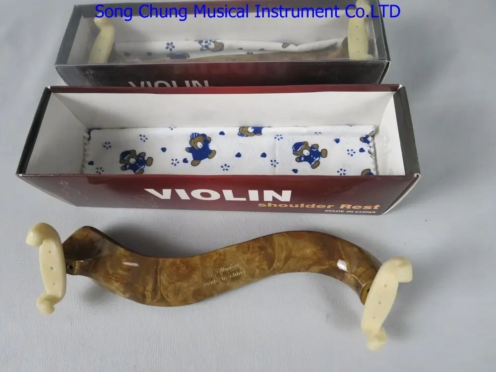 

2pcs beautiful brid eye maple wood adjustable violin shoulder rest