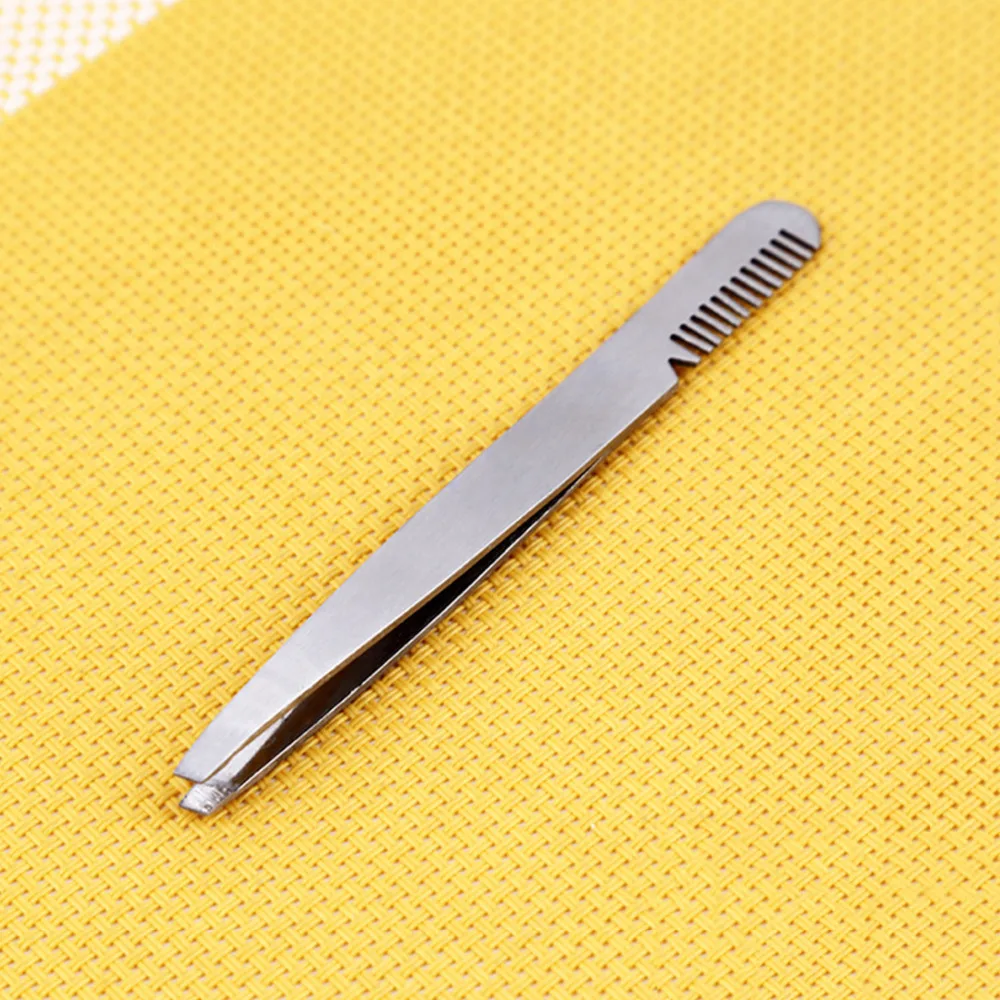 Face Hair Remover Makeup Eyelash Tools Stainless Steel Eyebrow Tweezers with Comb Accessories | Красота и здоровье