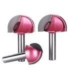 HUHAO, 1 шт., 8 мм, хвостовик, круглые фрезы для деревянной решетки, насадка, карбид вольфрама, деревообрабатывающая Концевая фреза, фреза для шлифовки