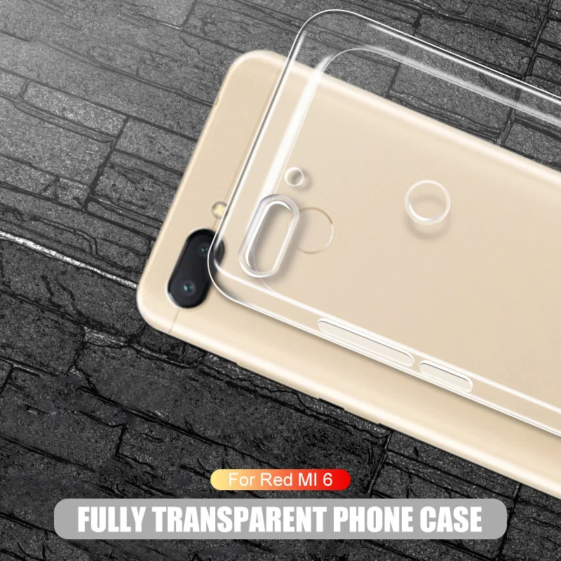 Ультратонкий Мягкий Прозрачный чехол из ТПУ для Xiaomi Redmi 6 Pro 6A 5 Plus 5A S2 4 4X 4A Note 6 7 Note 4 4X5 5A Pro полный чехол s