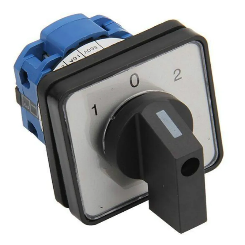 3 Position Rotary Cam Switch AC 660V 20A 1-3-Group-Terminal Mounting Hole 50 x 50 x 65mm Change Over Switch electric change over switch manual transfer switch hz5b series 20a 0 4 position 2 phase silver electric contacts