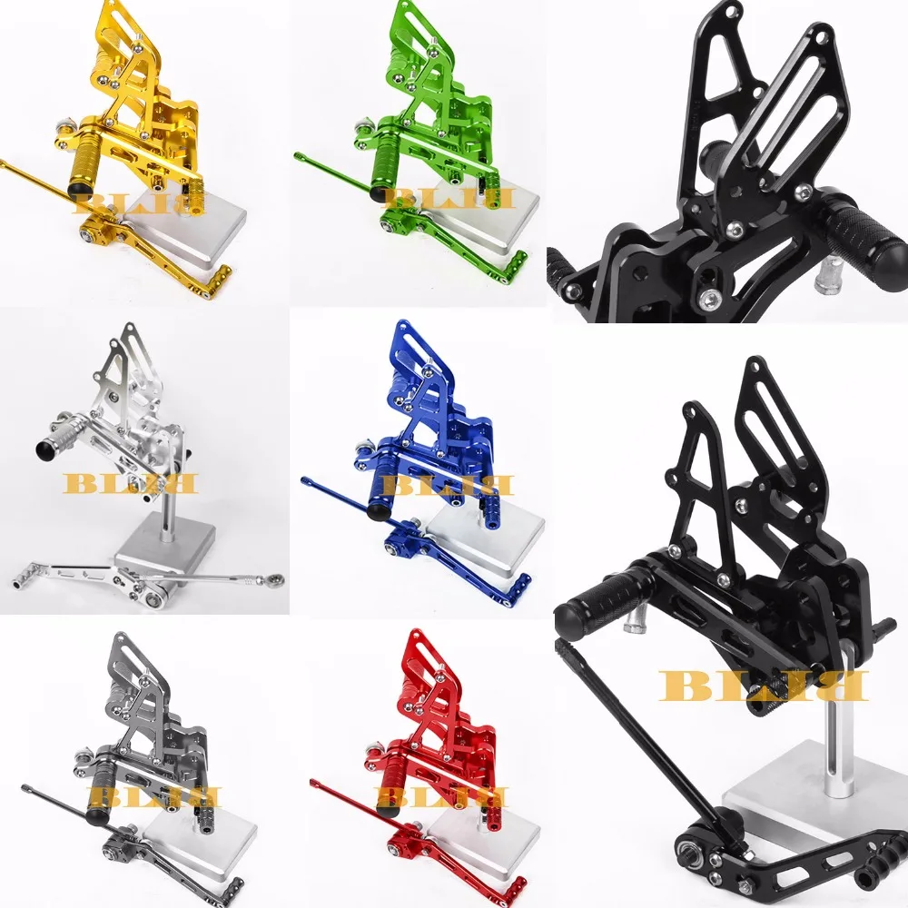 CNC Rearsets для Suzuki GSXR 600 750 GSXR600 2011-2018 мотоциклетные регулируемые ножные колышки