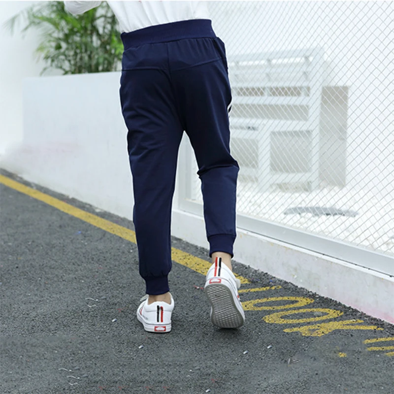 Новинка стильные весенне осенние штаны для мальчиков 2021 детские брюки бега