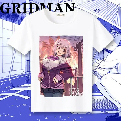 SSSS.GRIDMAN футболки с коротким рукавом Rimuru Takarada Rikka Shinjo Akane Косплей унисекс