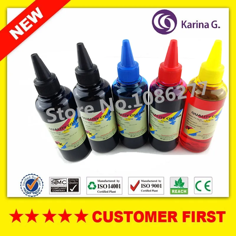 5X 100 мл для T2690 T2691 T2692 T2693 T269 чернила заправки красителя Epson зеркальная фотолампа PBK