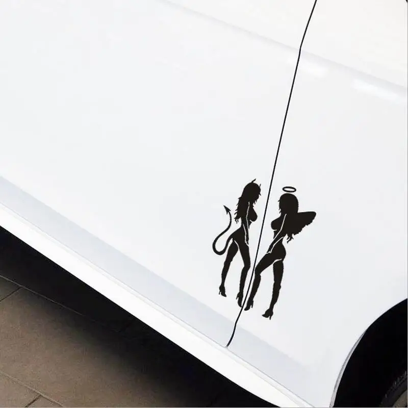 BEMOST Car-Styling Reflective Stickers Sexy Girls Anger Devil DIY Vehicle Body Emblem Badge Sticker Auto Accessories 11*16cm | Автомобили