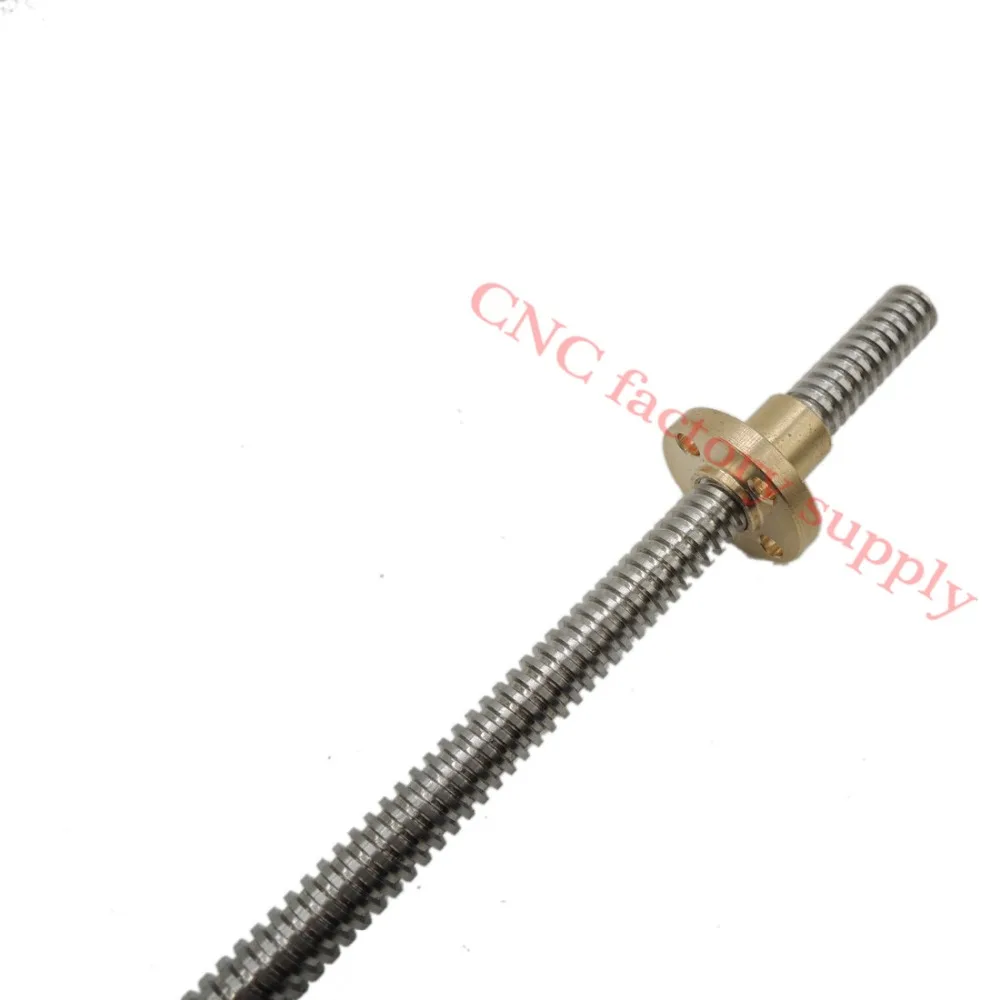 

High quality 3pcs/lot 3D Printer THSL-200-8D Lead Screw Dia 8MM Pitch 2mm Lead 2mm Length 200mm with Copper Nut