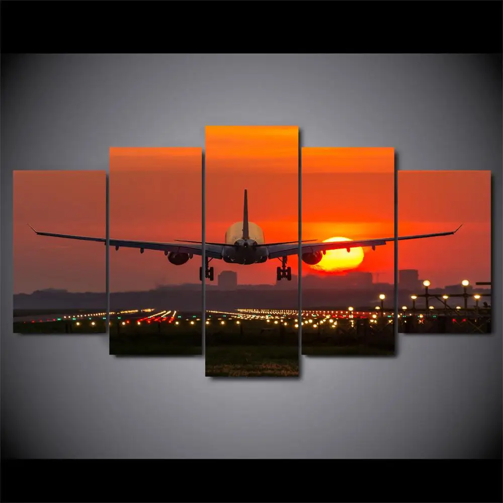 Прямая поставка 5 панелей настенные картины холст живопись абстрактный постер