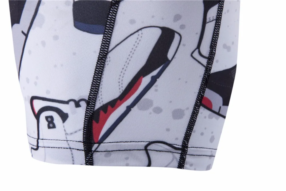 LANBAOSI Обувь Printed Compression Шорты для женщин плотно мужские Баскетбол Бег Краткости