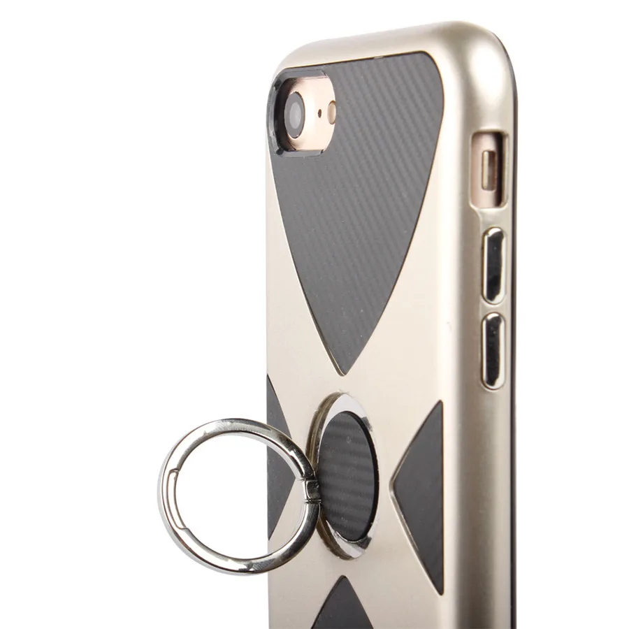 Hyxxte 360 градусов вращающийся кольцо кронштейн Броня чехол для Apple iPhone 6 S 7 Plus