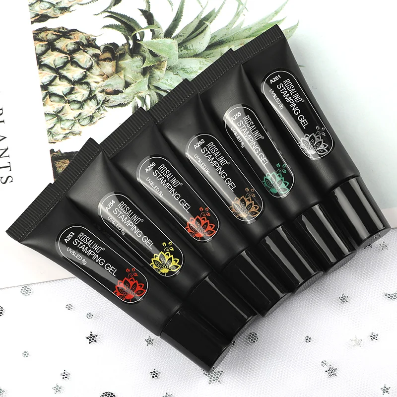 ROSALIND 8 г Гель лак для ногтей маникюр штамповка Пластина Печать гель УФ арт