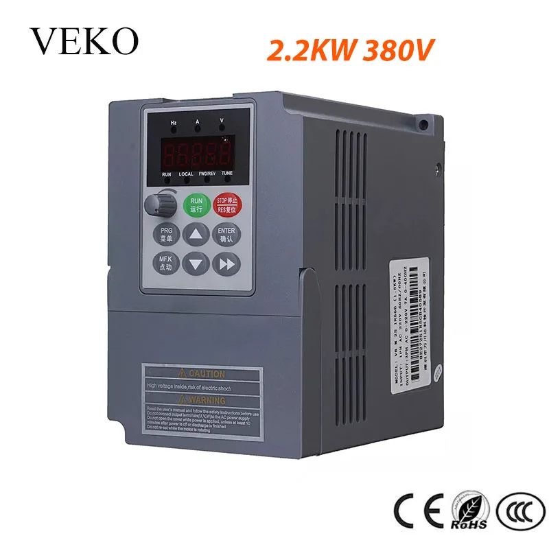 2.2KW 380V 3-фазовый Вход частотный инвертор vfd 3 фазы Трехфазная экономия энергии Мощность двигателя Скорость Управление частота приводной преобразователь 50/60Hz