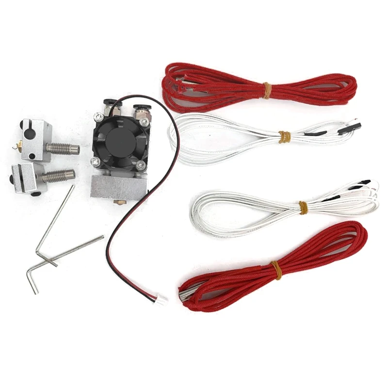 Двойной вход двойное сопло Reprap 3D принтер Bowden печатающая головка два в из