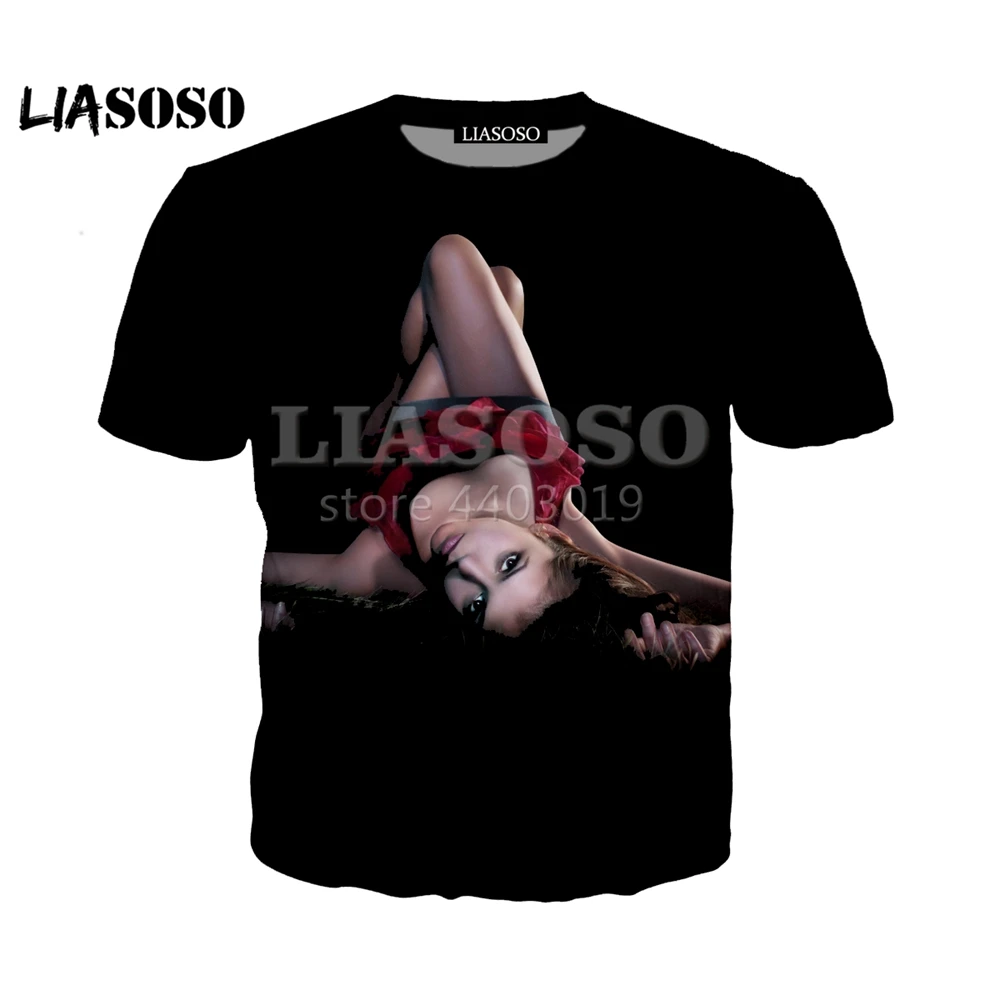 LIASOSO 2018 Новая модная летняя футболка Дневники вампира Женские туфли лодочки с