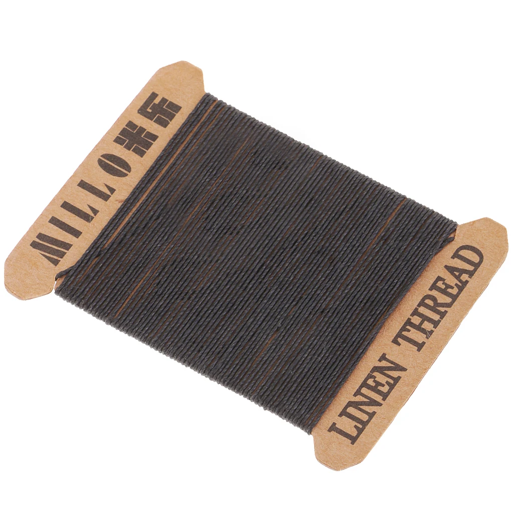 Мягкая Круглая льняная вощеная нить для шитья 1 шт. кожевенного ремесла M009