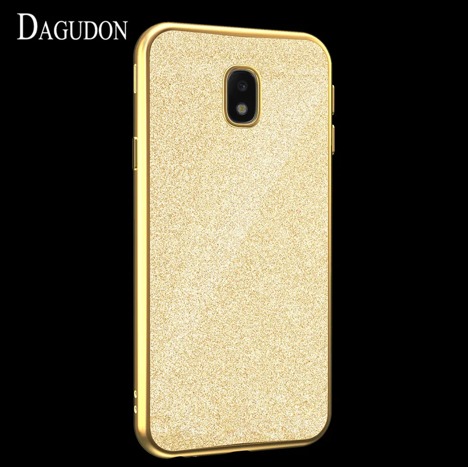 DAGUDON Luxury Case For Samsung Galaxy J7 2017 Silicon Soft TPU cover plating glitter case J730 5.5&quot Eurasia |