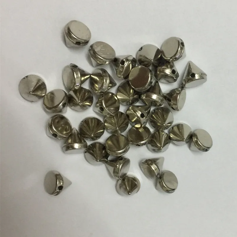 Новинка 2017 ABS 6 мм серебристый пластик шпильки шип рука швейная клей onnailhead DIYaccessories
