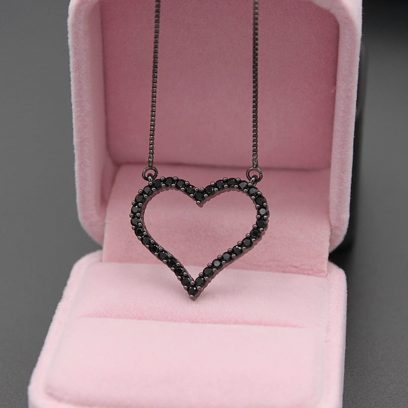 Классическое ожерелье с подвеской в форме сердца женская бижутерия модное