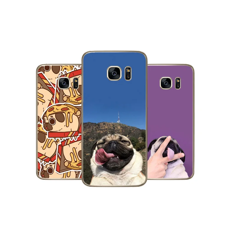 N310 собака милый мопс Мягкий ТПУ силиконовый чехол для samsung Galaxy Note 3 4 5 8 9 10 M10 M20 M30 Grand