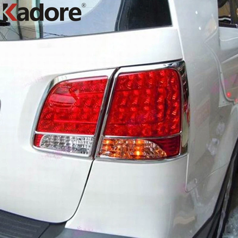 Для Kia Sorento 2010 2011 2012 2013 хромированный задний светильник, задний светильник, рамка, наклейки, автомобильные аксессуары