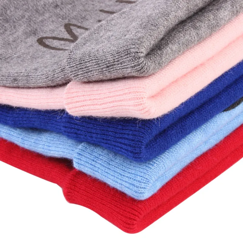 Зимние шапки для детей Skullies Beanie трикотажные милые звезды s девочек мальчиков