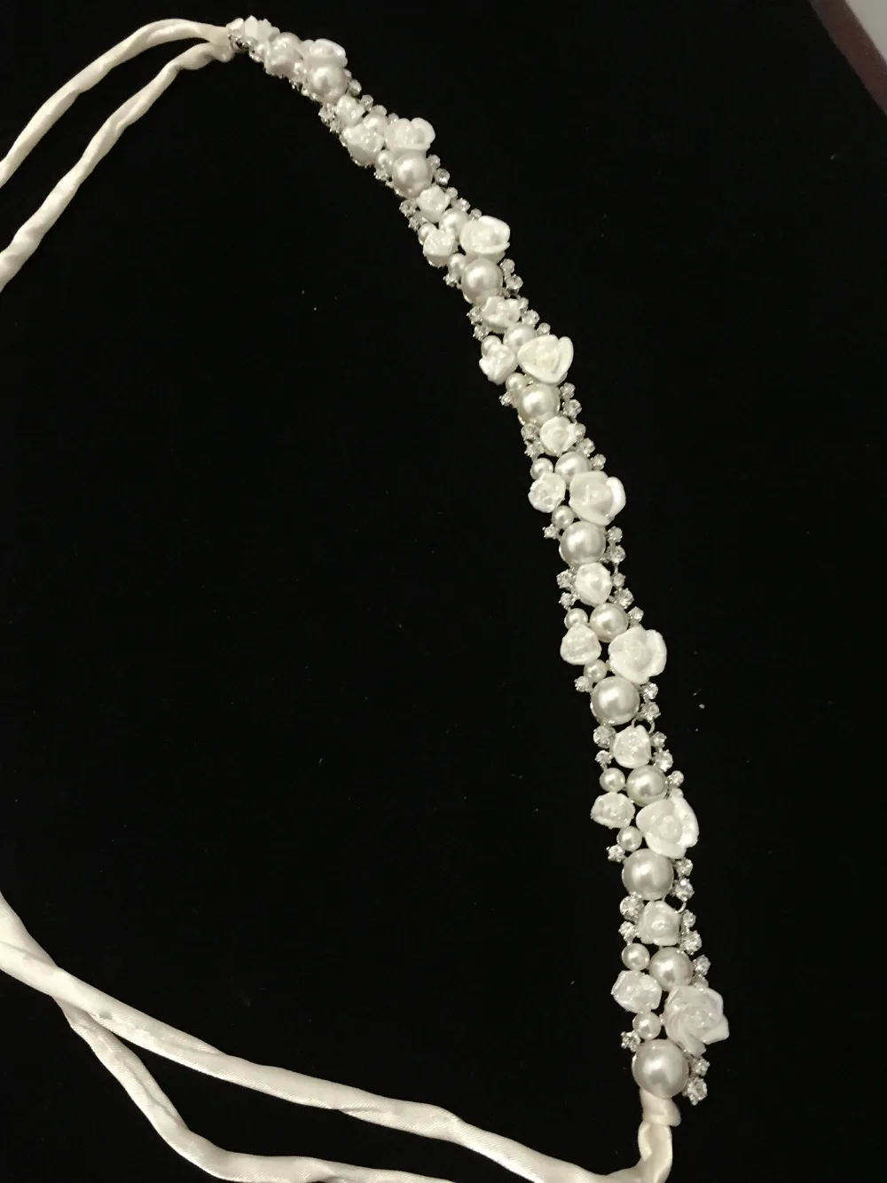 T3 Великолепный ручной оголовье женщины хрустальные украшения из жемчуга лоб для