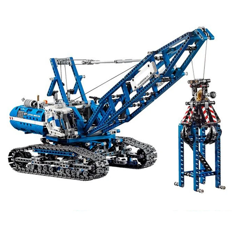In Stock 20010 Technic Series Crawler Crane 1401pcs Building Blocks Model Bricks Kits with Electric Motors Power Functions 42042 | Игрушки и